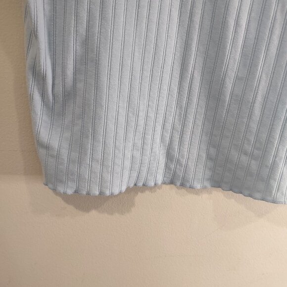 Women's Light Blue Short Sleeve Shirt Size XXXL - Picture 3 of 5